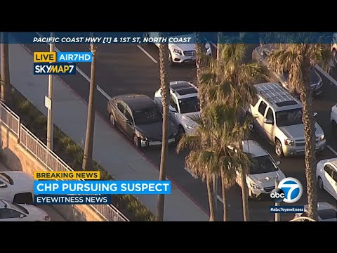 Authorities chasing speeding driver terminate to Seal Beach