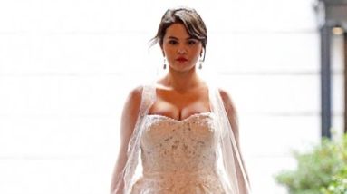 Selena Gomez Spotted in Fair correct-attempting Lace Wedding Robe