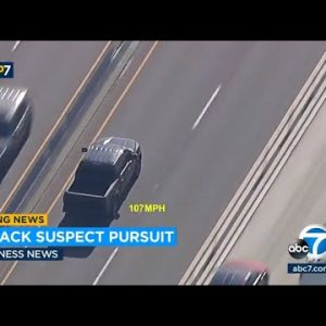 Police chasing carjacking suspect on 91 Parkway shut to Corona home